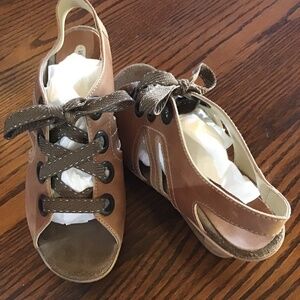 Wolby canvas lace up sandals